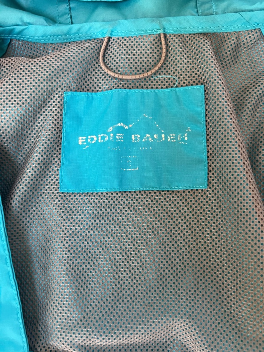 Eddie Bauer Women's Lightweight Teal Hooded Windbreaker Jacket S - Picture 9 of 13